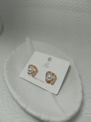 Golden Pearl Earrings