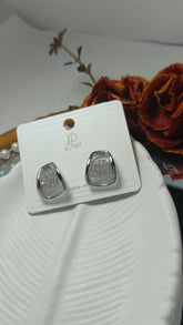Korean Silver Sparkle Earrings