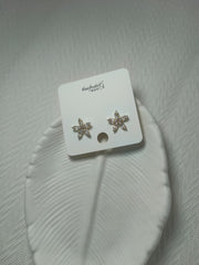 Golden starfish style Earrings