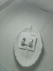 Silver Square Shaped Earrings