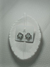 Crystal Clover Zirconia Earrings