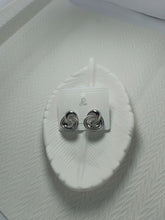 Geometric Silver Hoop Earrings