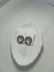 Oval Shaped Gem Earrings