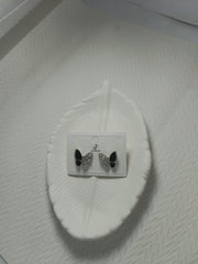 Butterfly Shaped Crystal Clover Earrings