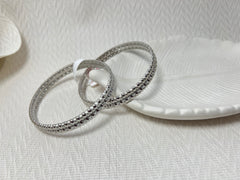 Silver Stainless Steel Design Bangle