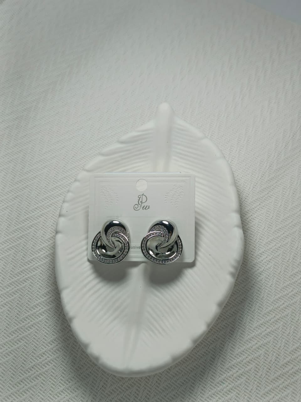 Geometric Silver Hoop Earrings