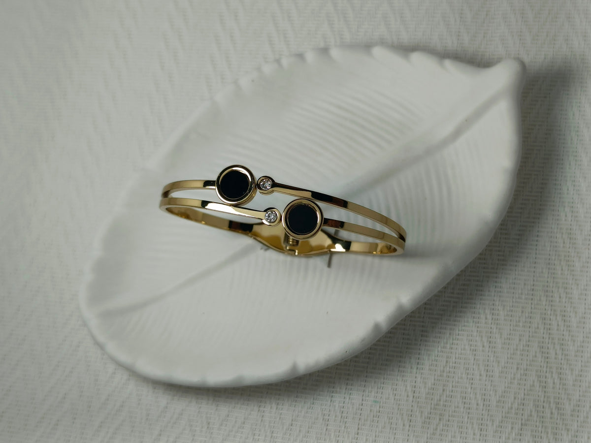 Gold Polished with Two Rube