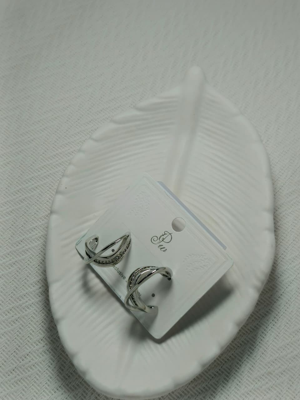 Premium Silver With Korean Spark Earrings
